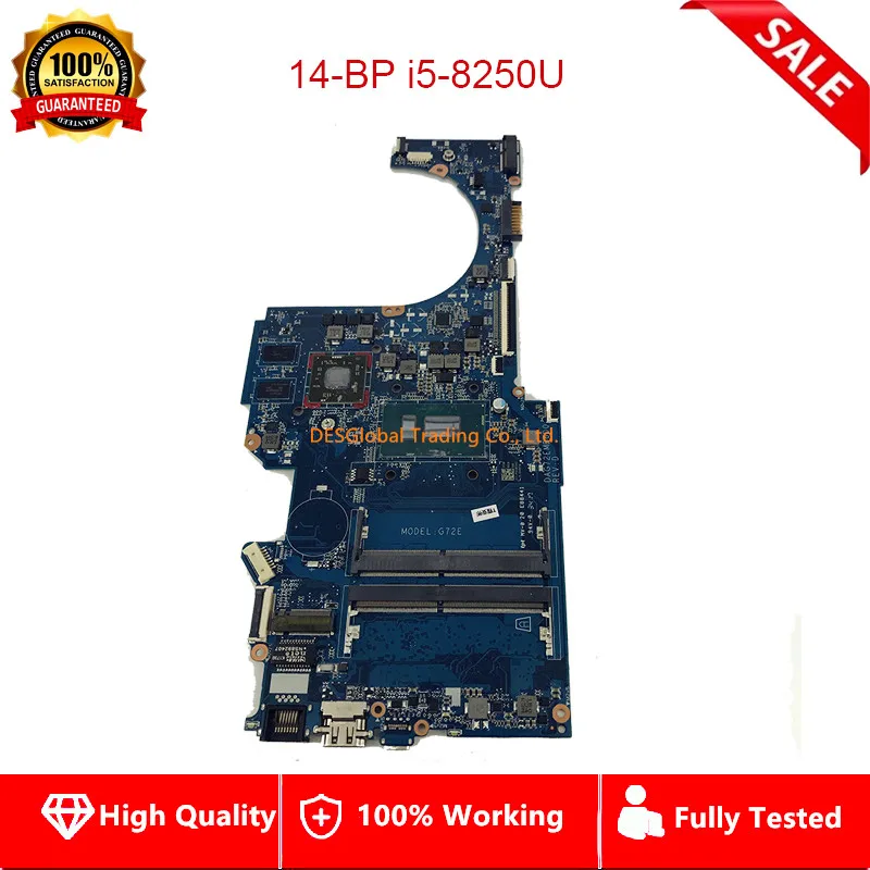 

G72E DAG72EMB6D0 Laptop Motherboard For HP Laptop 14-BP 14-bp038TX Mainboard i5-8250U SR3LA 100% Working Fully Tested