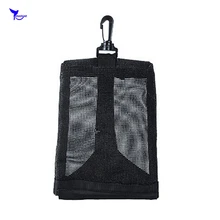 Долговечная сетка сетки черный камуфляж снаряжение для дайвинга сумка для гольфа, тенниса шары держатель для хранения клип на Caddy мешок 15*21 см