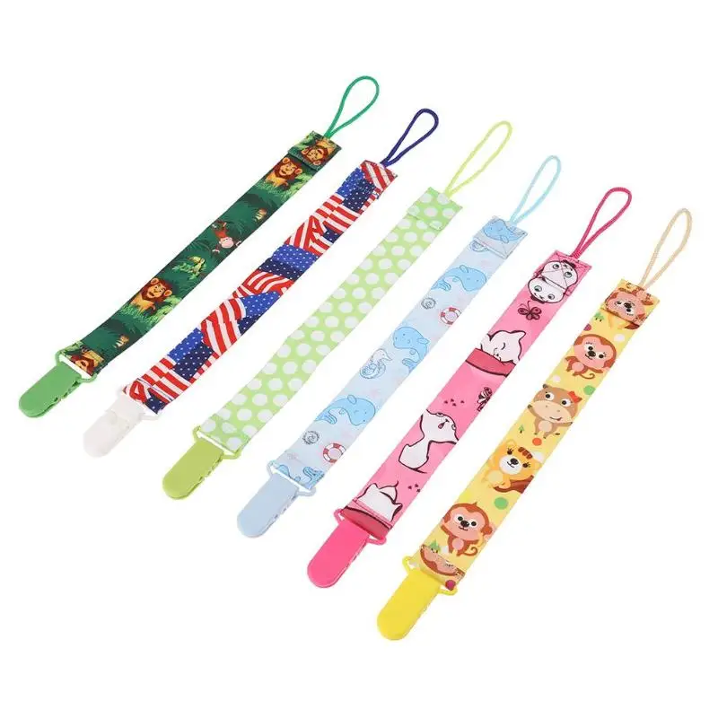 

Baby Pacifier Clips Animal Infant Pacifier Chain Dummy Nipple Holder Clip Kids Soother Silicone Necklace Teething Chewing Toys