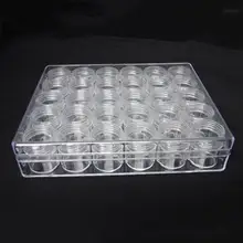30 бутылок хранение для принадлежностей для дизайна ногтей коробка дрель для ногтей Алмазная пудра с пайетками контейнер прозрачные бутылки набор инструментов для маникюра