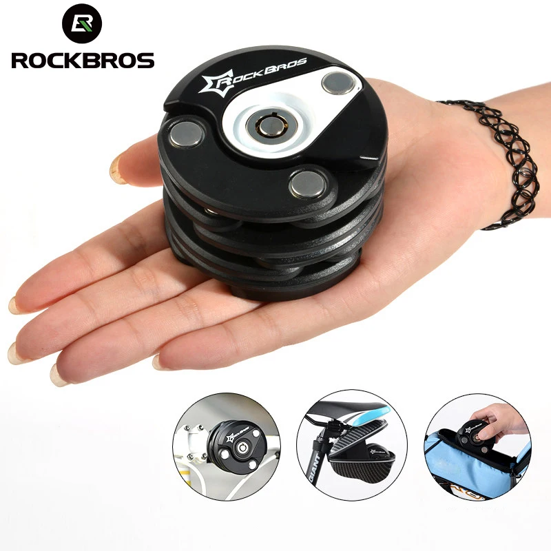 Negro Antirrobo Candado Moto 6mm Bloqueo de Freno de Disco de Seguridad para Motos Motocicletas Bicicletas Cerradura antirrobo del Rotor del Disco Pesado con Caja y 2 Llaves Candado de Disco