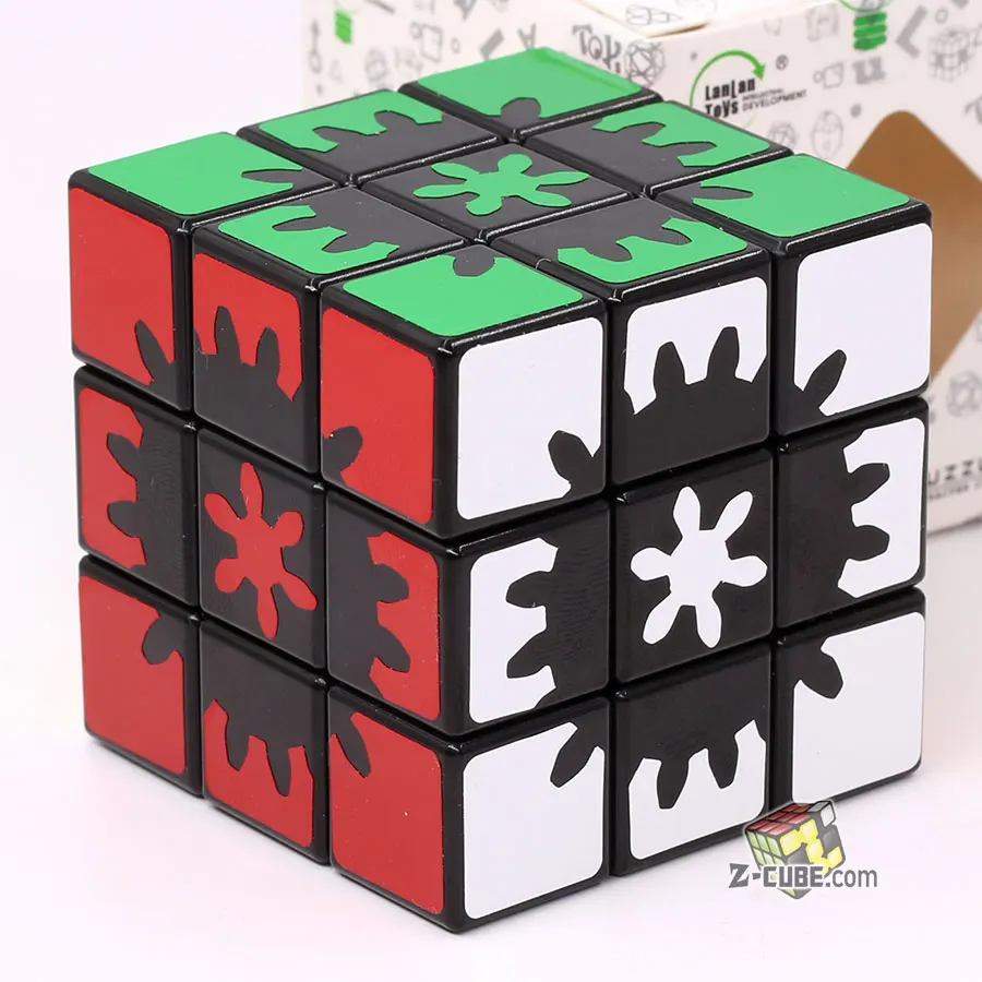 Головоломка магический куб LanLan скрытый внутри шестерни 3x3x3 куб странной формы Профессиональный скоростной куб образовательная логическая игра Подарочная игрушка