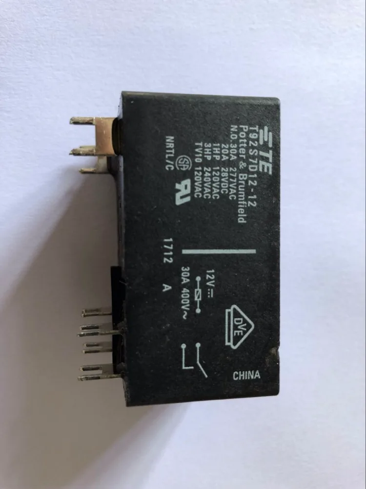 

T92S7D12-12 T92S7D12-24 TE Tyco Potter Brumfield T92 Relay 30A 12V 2 from A DIP6 new and original