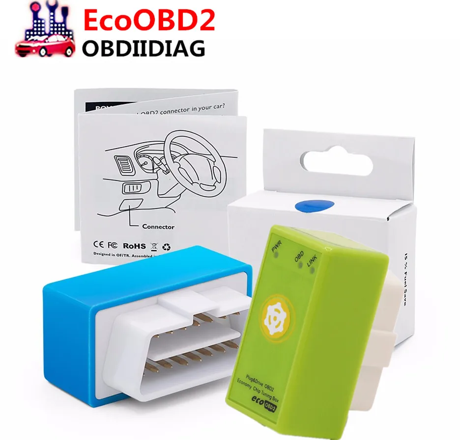 

Newest Generation EcoOBD2 Chip Tuning Box With Reset Button For Benzine / Petrol / Gasoline Cars 15% Fuel Save