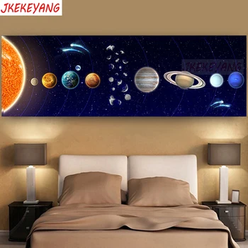 

Large size 5d DIY Diamond Painting "Solar system planet" Full Square Drill Cross Stitch Diamond Embroidery home Decor Y3189