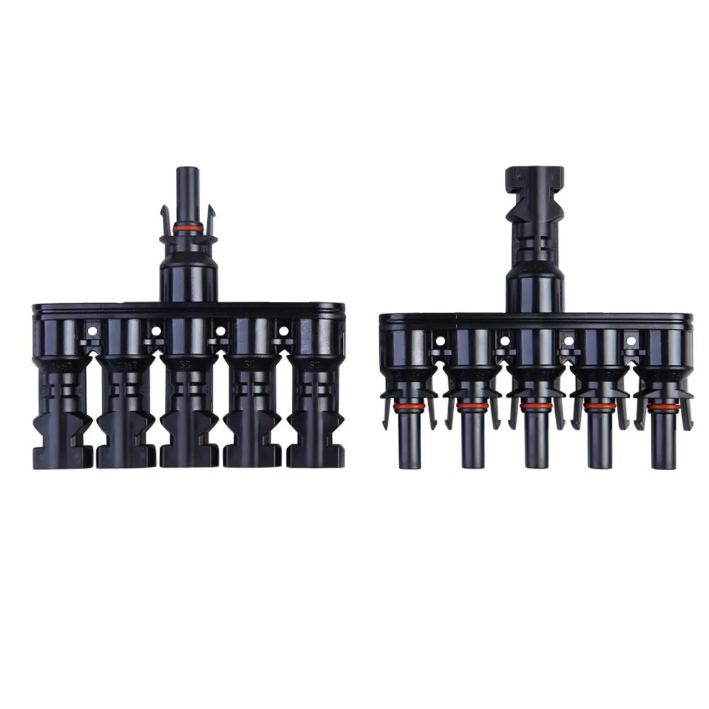 High Quality Solar Panel MC4 5 to 1 T Branch Connectors Cable Coupler Combiner battery terminal Connector Conectores Electricos