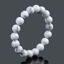 10mm white howlite Turquoise Carnelian Amethyst Malachite Tiger Eye Lava Natural Stone beaded Bracelet for Women/Men