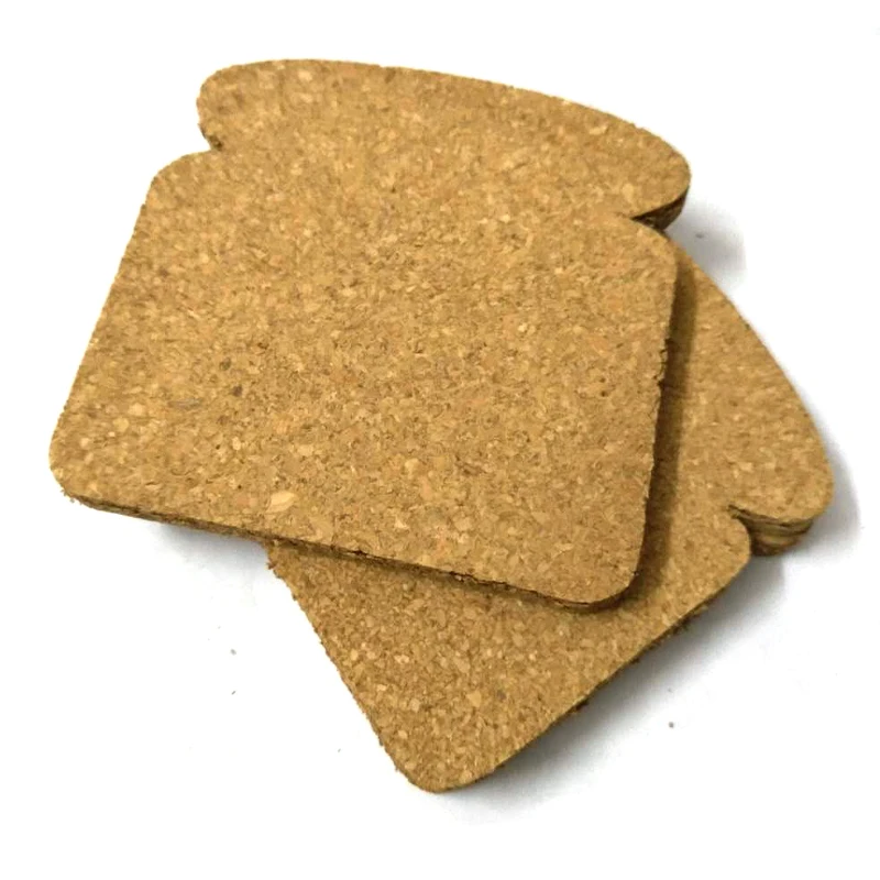 3pcs/set Bread Sharp Cork Wood Message Board Phellem Cork Wooden Bulletin Board Single Soft Wood Wall Thick