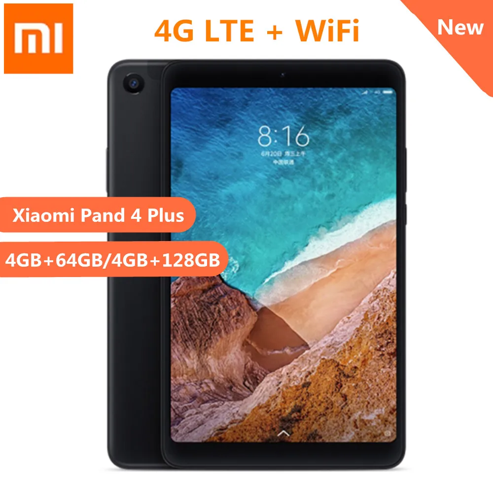 

Xiaomi Mi Pad 4 Plus 4G Phablet 10.1 Inch MIUI 9.0 Qualcomm Snapdragon 660 4GB 64GB Tablet PC Facial Recognition Cameras WiFi
