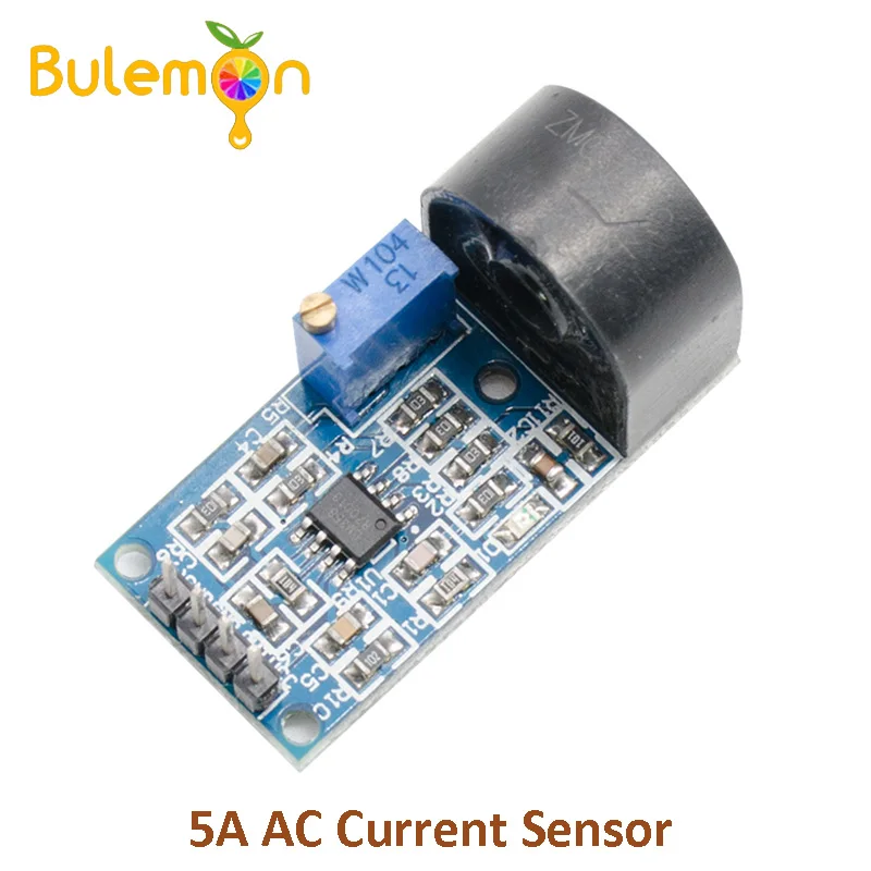 

AC Current Sensor 5A Range Single Phase Active Output Current Transformer Module