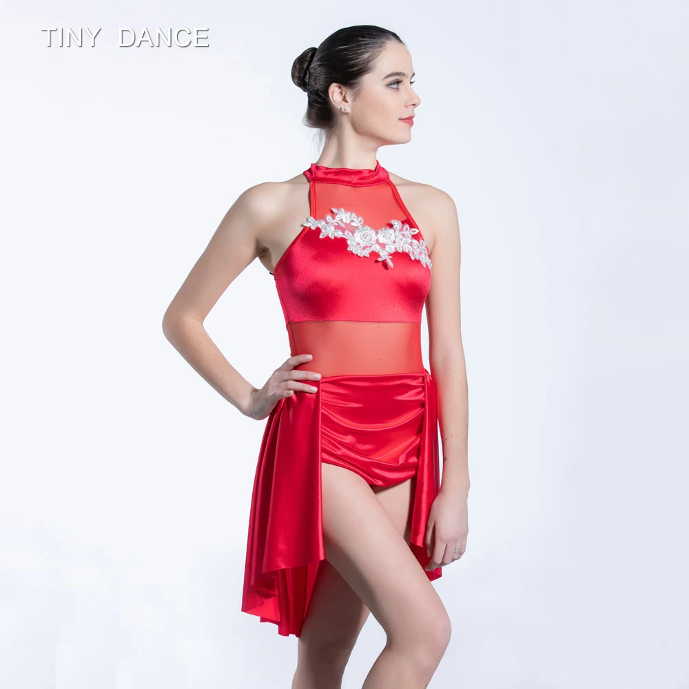 red lyrical dress