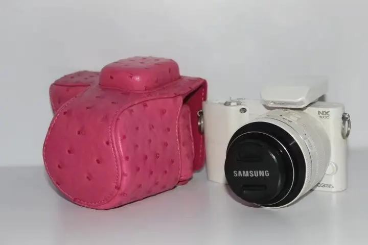 Чехол из искусственной кожи для камеры, чехол для samsung NX2000 NX1100 NX1000 беззеркальная система камеры