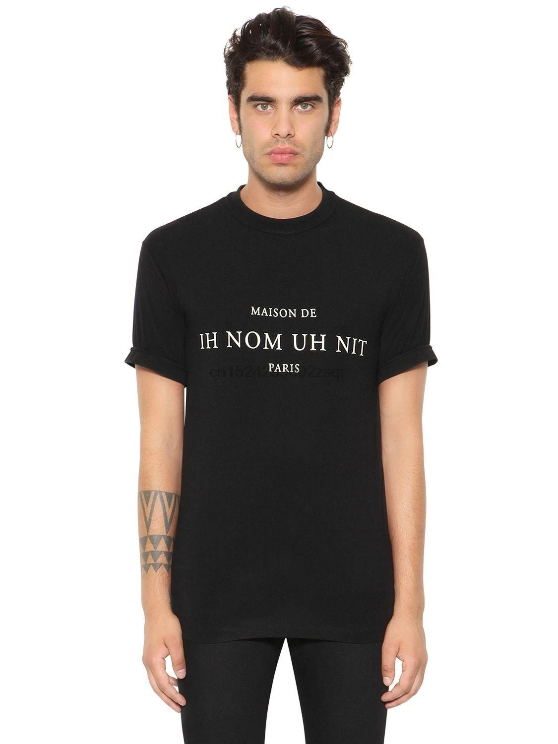 

Ih Nom Uh Nit Men's T Shirt Fashion Short Sleeve Tees Round Neck Cotton Tops S - 3XL(2)