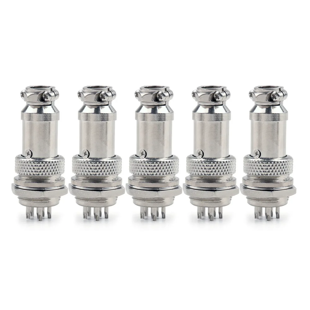Areyourshop 6-Pin 16mm XLR Audio Cable Female and Male Connector Chassis Mount 30Pcs High Quality Jack Plug Wire Connector Areyourshop 6-Pin 16mm XLR Audio Cable Female and Male Connector Chassis Mount 30Pcs High Quality Jack Plug Wire Connector
