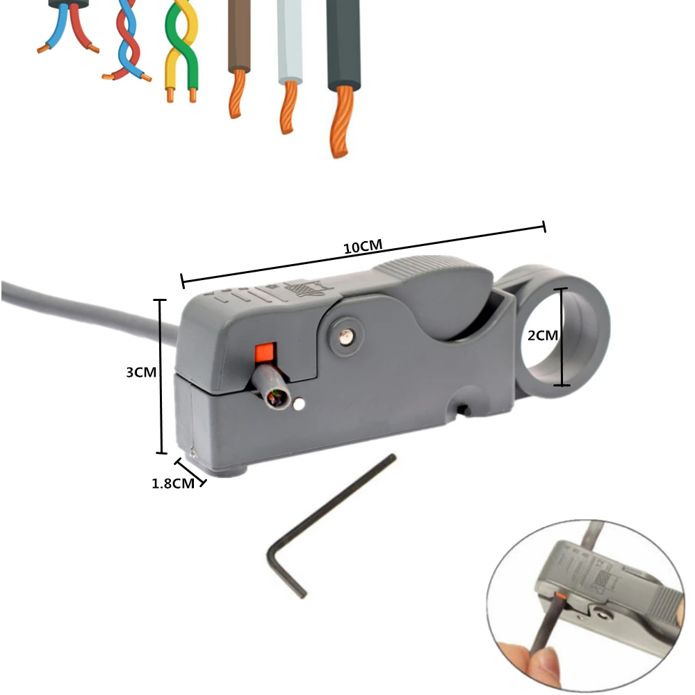 

Hot Automatic Stripping Pliers Wire Stripper Cable Wire Cutters Stripping Crimping Tool with Hexagon Wrench Tools nippers