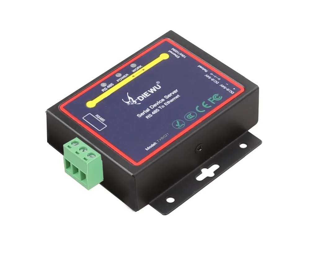 Ethernet конвертер DIEWU RJ45 в RS485 промышленное серийное устройство серверный адаптер