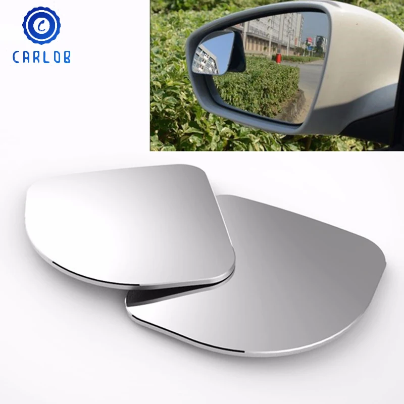 

CARLOB 360 Degree Frameless Rotating Adjustable Wide Angle View Blind Spot Mirror For Parking Auto Motorcycle Rear View Mirror