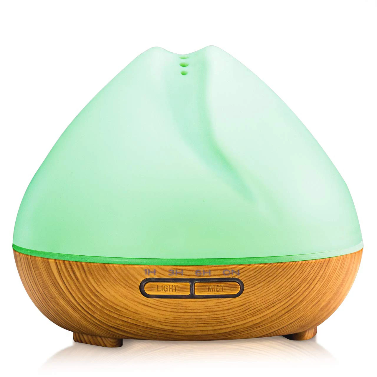 

Aroma Diffuser 400ml Humidifier Ultrasonic Nightlight Aromatherapy Lamp Silently Room for Bedroom Nursery Living Room Office