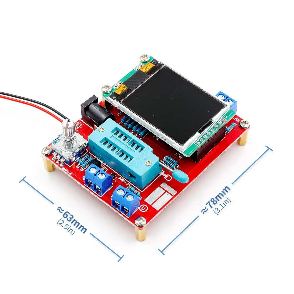 DYKB многофункциональный TFT LCD GM328 Транзистор тестер LCR Диодная емкость ESR метр ШИМ