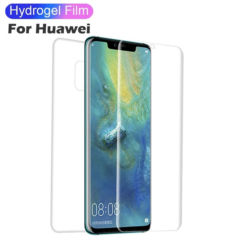 

Screenprotector Protection for Huawei Mate 20 P30 P20 lite Pro p smart 2019 Screen Protector Soft Film Front Back ekran koruyucu