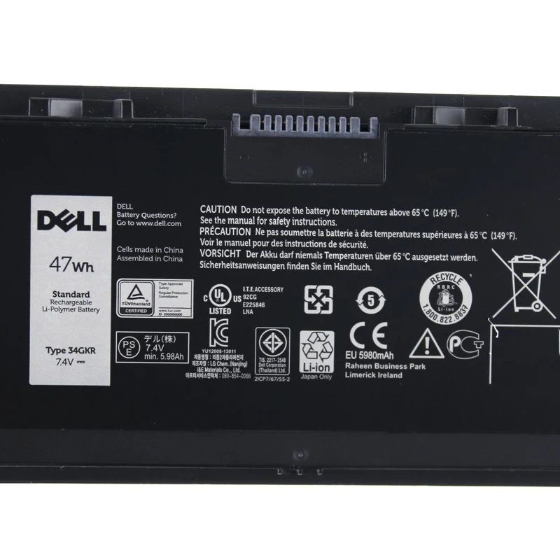 Dell новое устройство замено ноутбука Батарея Dell Latitude E7440 14 7000 E7420 E7450 PFXCR T19VW 34GKR 451-BBFT 7,4 V 47WH