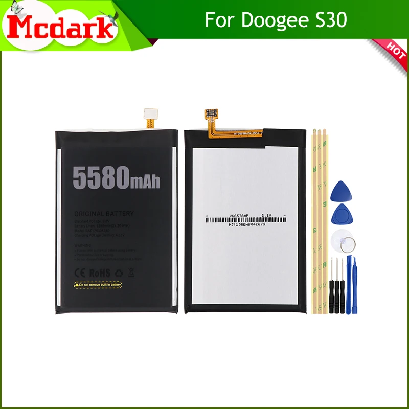 Запасной аккумулятор Mcdark Для Doogee S30 высококачественный большой емкости 5580 мАч