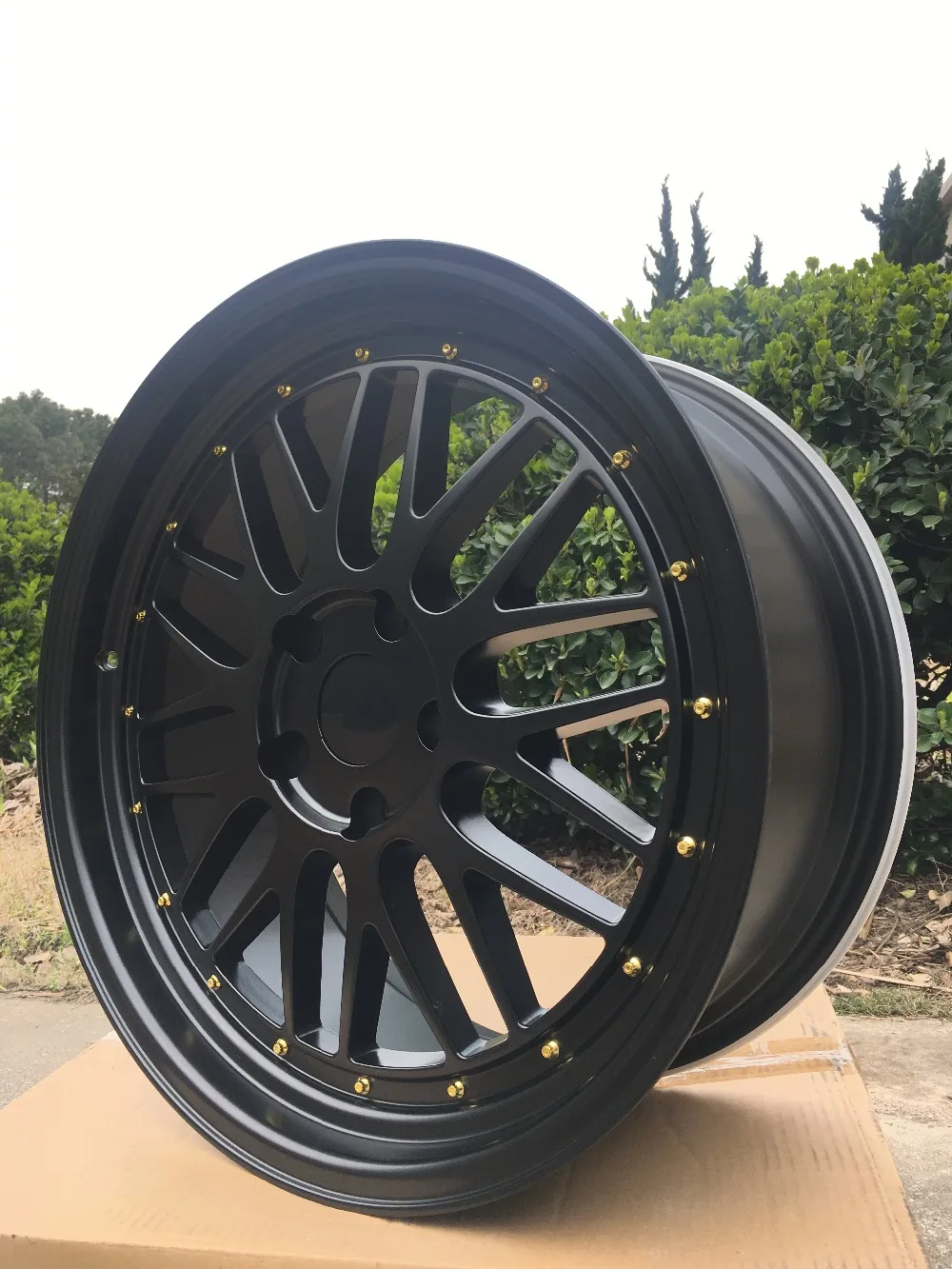 19 дюймов матовый черный LM стиль шахматные колеса диски W882|rim style|rims toyotarims lexus |