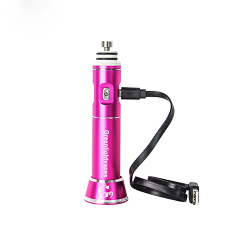 Горячий воск розовый G9 greenlightvapes henail 3 0 Портативный восковой испаритель ручка pyrex