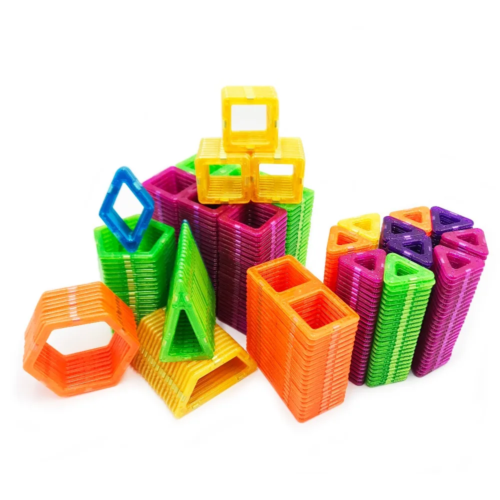 mini Magnetic Building Blocks Triangle Square Bricks Designer Construction Diamond Ferris wheel Set Educational Toys for Childre