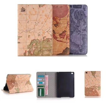 

Retro World Map Cover for iPad mini 4 cases 7.9 UltraThin Smart Protective Case for iPad mini 4 Cover 7.9 with Stand Holder