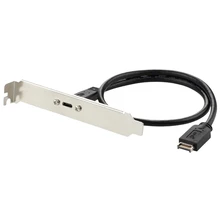 USB 3,1 Тип E PCI-E к USB 3,1 Тип C женский Gen 2 Удлинительный кабель низкопрофильный кронштейн