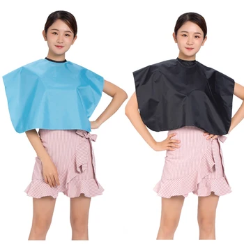 

Customize Logo Hair Cutting Waterproof Cloth Barber Cape Hairdressing Salon Gown Bib Apron Spill Protector Cover Shawl Soft 1222