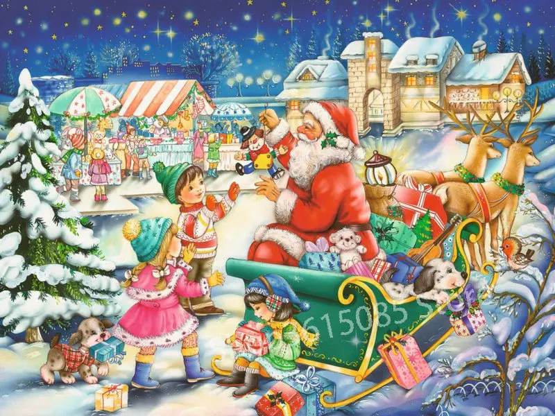 паззлы с новогодней тематикой. новогодние иллюстрации. пазлы новый год и рождество. пазл новогодний. пазл trefl 1000 деталей.