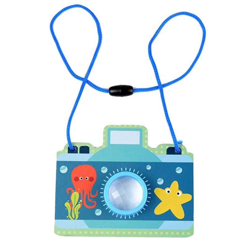 Детские деревянные игрушки, имитационная камера, калейдоскоп, магическое образование для маленьких детей, обучающая игрушка Монтессори, рождественский подарок - Цвет: blue ocean