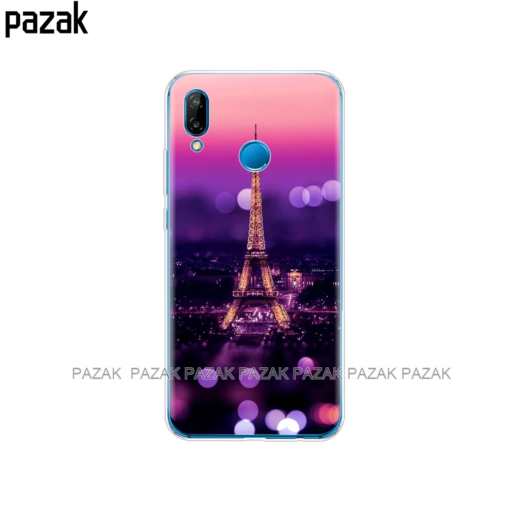 Силиконовый чехол для 5,8" huawei p 20 Lite huawei p 20 pro Чехол для huawei p 20 задняя крышка для телефона мягкий защитный прозрачный чехол из ТПУ - Цвет: 61358