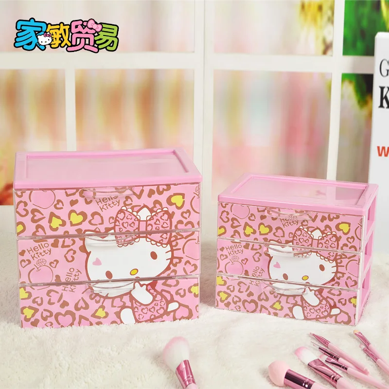 Рисунок Hello Kitty ресивер Три Слои ящик для хранения ювелирных изделий