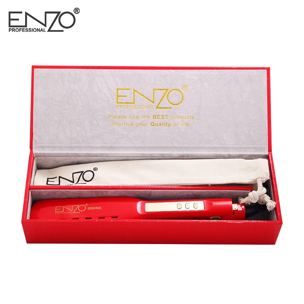ENZO Salon lcd дисплей выпрямитель для волос chapinha ПРОФЕССИОНАЛЬНЫЙ керамический плоский утюг выпрямитель отрицательных ионов