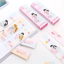 30 шт милые закладки кавайные канцелярские школьные канцелярские принадлежности открытки для сообщений креативные бумажные разделители для книг