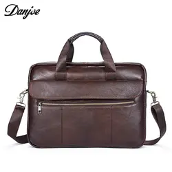 DANJUE для мужчин's портфели сумки пояса из натуральной кожи сумка мужчин's бизнес кожа мужская сумка-рюкзак кожаный ноутбук для мужчин