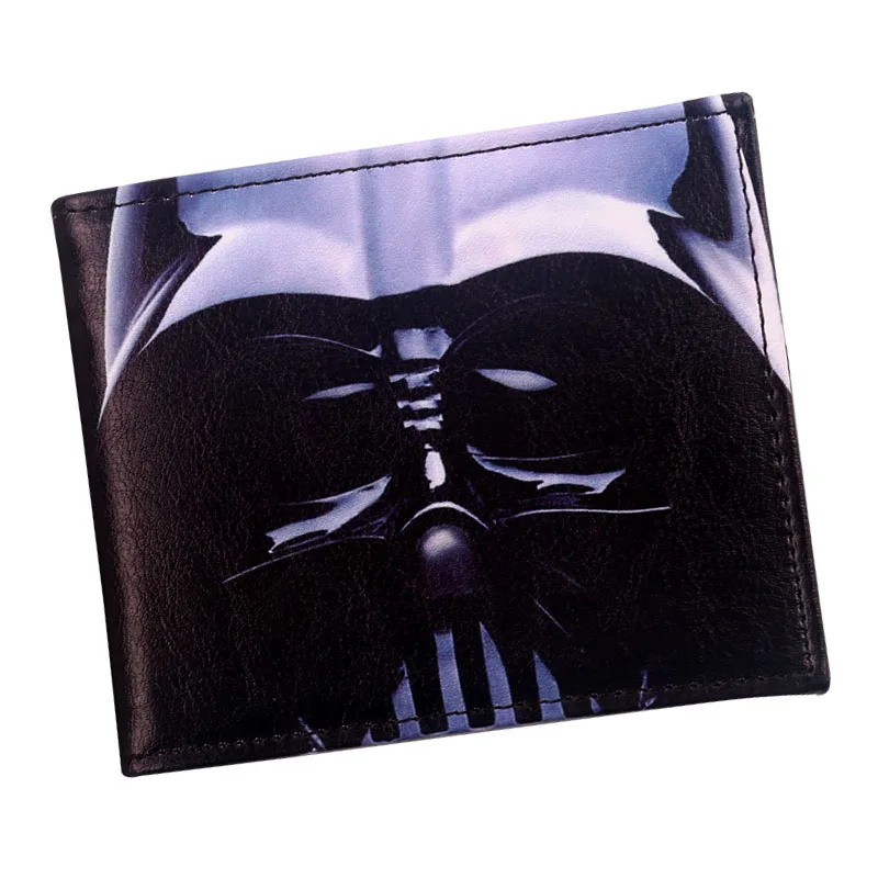 Comics star wars white knight darth vader 3D Short Wallet Bi-Fold Men Purse Young Students Card Holder - Цвет: SW-09