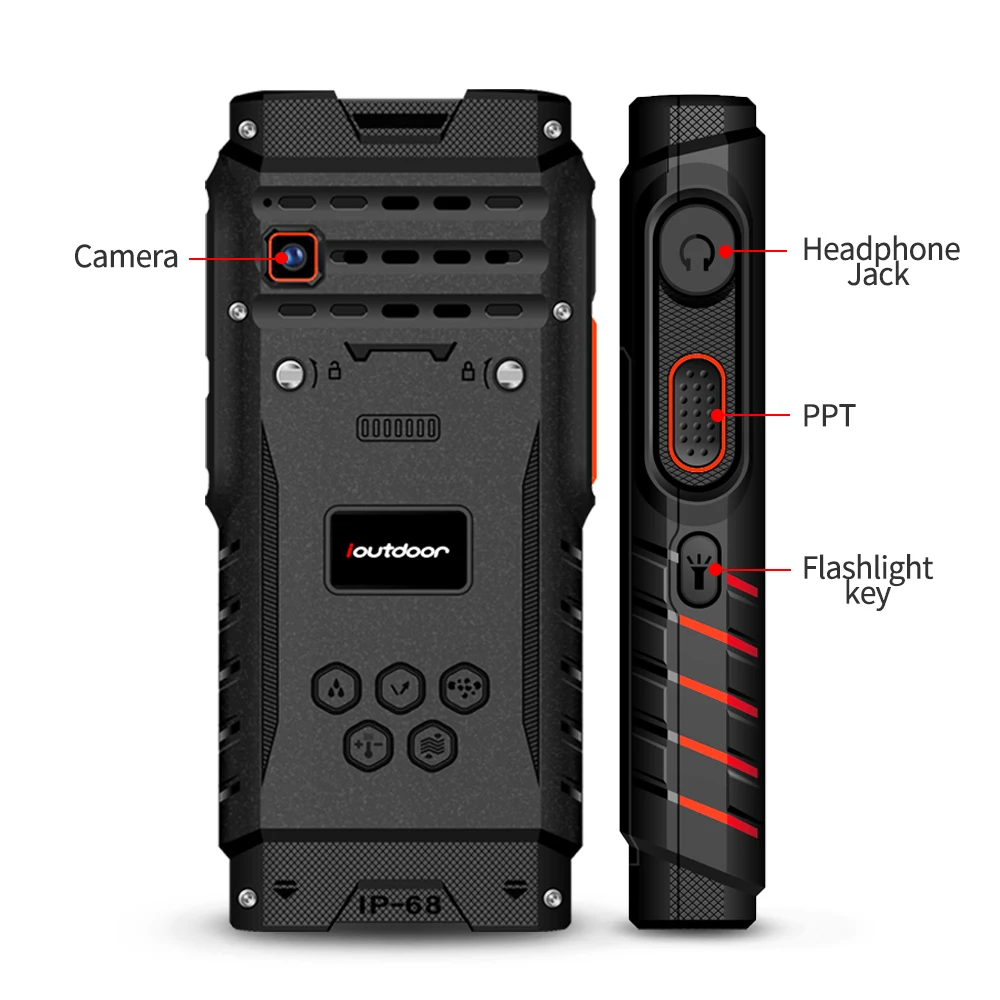 Ioutdoor T2 иди и болтай Walkie Talkie “иди телефон двухстороннее радио УВЧ IP68 влагостойкий