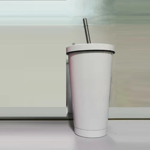 Горячая Распродажа Нержавеющая сталь высокий стакан с соломинкой-горячей и холодной кружка с двойными стенками кружки, кофейные кружки для подарка