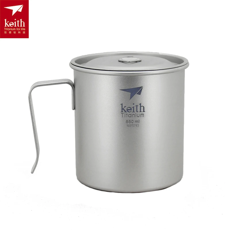 

Keith Titanium Cup Single-layer Mug Camping Tableware Ti3263