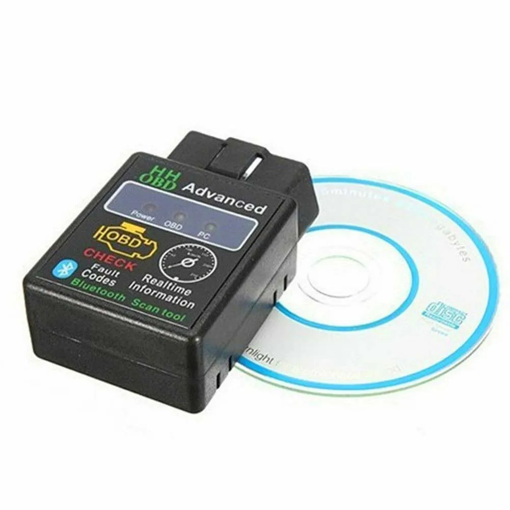 V2.1 ELM327 HH OBD 2 OBDII Автомобильный Bluetooth диагностический инструмент сканер интерфейса