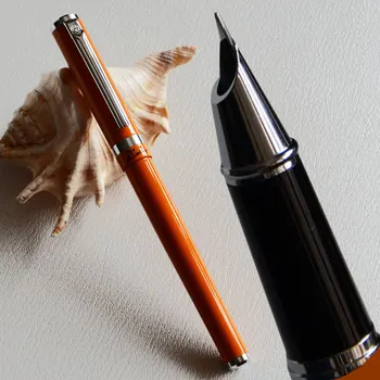 

PICASSO 609 EXECUTIVE ORANGE AND SILVER FINE HOODED NIB FOUNTAIN PEN DREAM