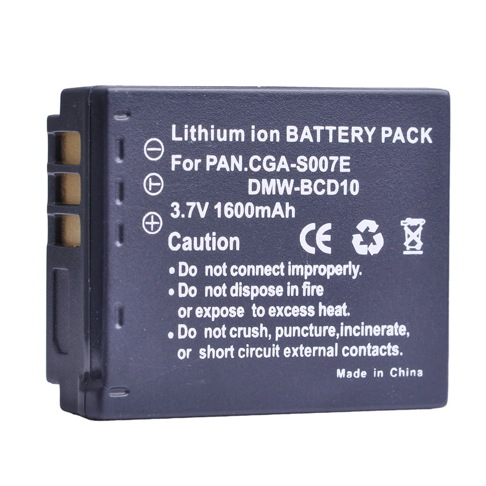 Аккумулятор для фотоаппарата и Цифровое зарядное устройство Panasonic|battery cga-s007e|digital
