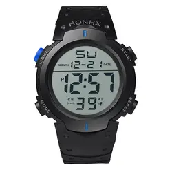 Модные для мужчин часы светодиодный цифровые часы для мужчин часы большой циферблат водостойкий электронные спортивные часы для мужчин