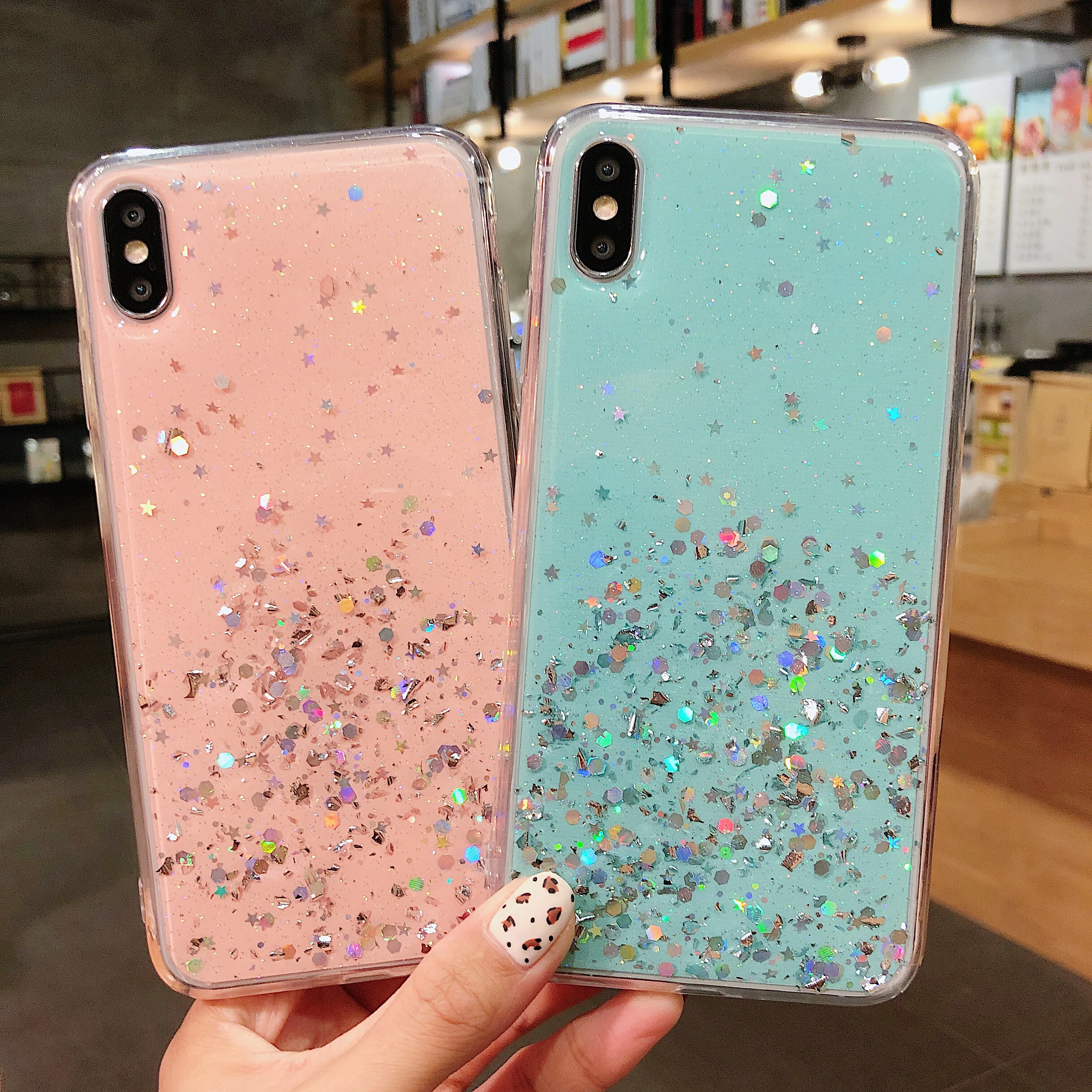 

Silicone Bling Glitter Crystal Sequins Case For Huawei Mate 20 P20 P30 Pro P10 Lite Nova 3 4 3i Soft TPU Cover Honor 10 V10 V20