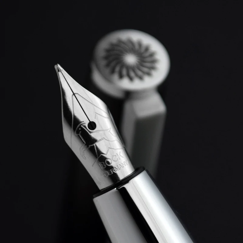 Wancher Высококачественная перьевая ручка полностью Металлическая Средняя Ручка