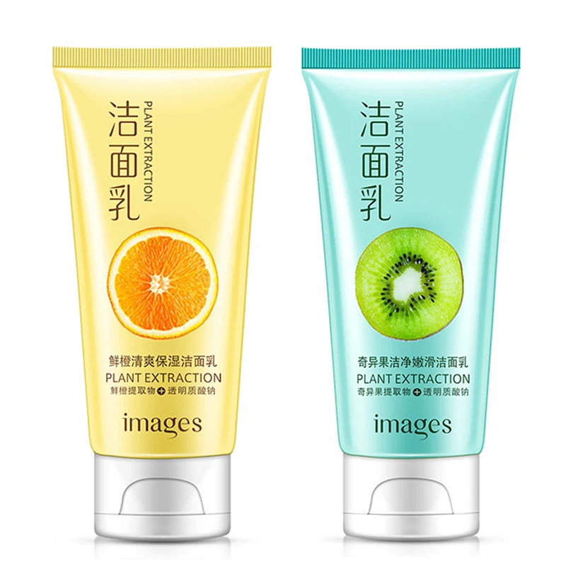 IMAGES Fresh Orange Kiwi Fruit Facial Cleanser Face Wash Deep Clean